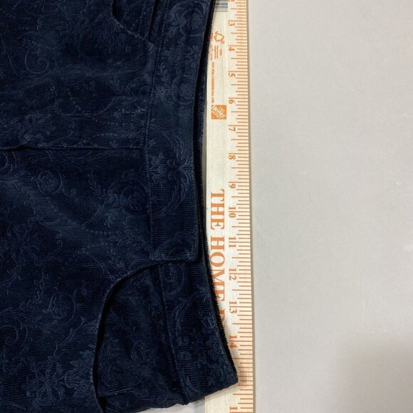 St. John Sport by Marie Gray Fashion Fit Black‎ Corduroy Pants Size 8 Wide Leg - Picture 5 of 12